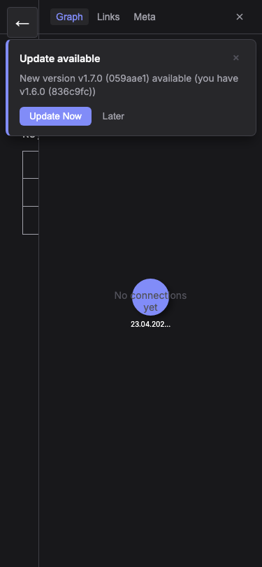 Graph View on mobile