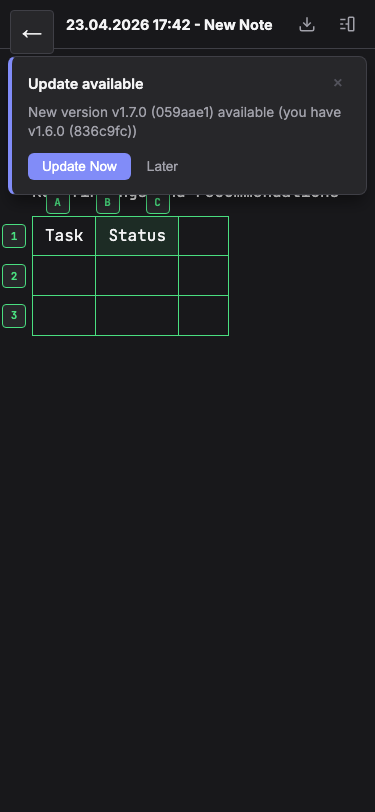 Rich Tables on mobile
